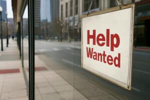 DIY hiring help wanted sign