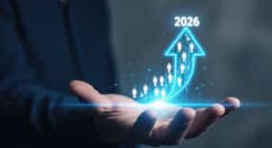 Projected Workforce Growth Upward Arrow Human Figures Illustrating Human Resources Recruitment Changes Talent Acquisition for Future Expansion